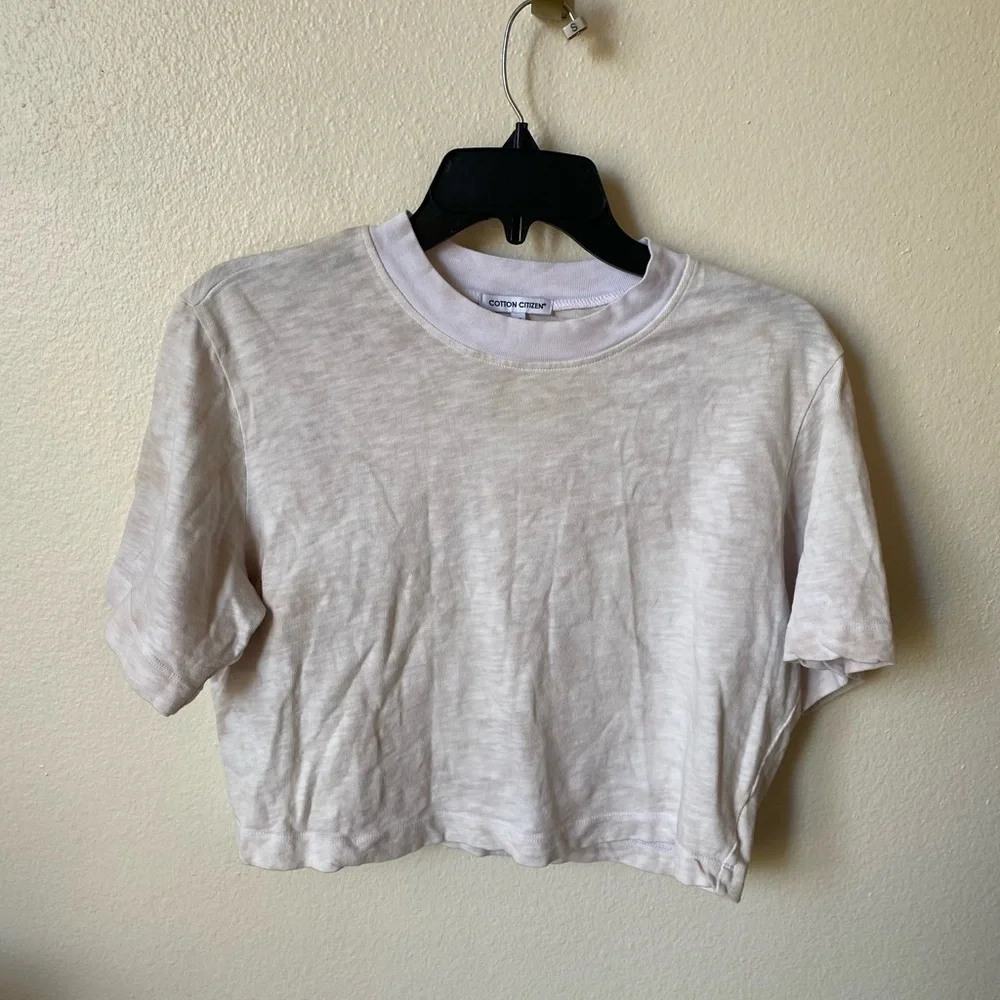Cotton Citizen Women’s Tee Crop Baby Tee Size XS Shirt T-Shirt - Picture 2 of 8
